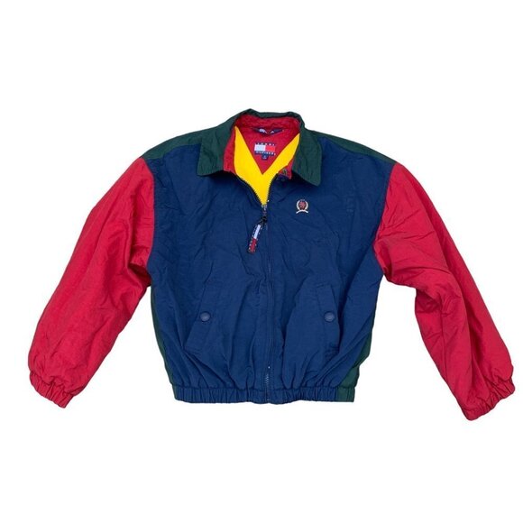 VINTAGE Tommy Hilfiger Colourblock Jacket Small - Picture 4 of 7